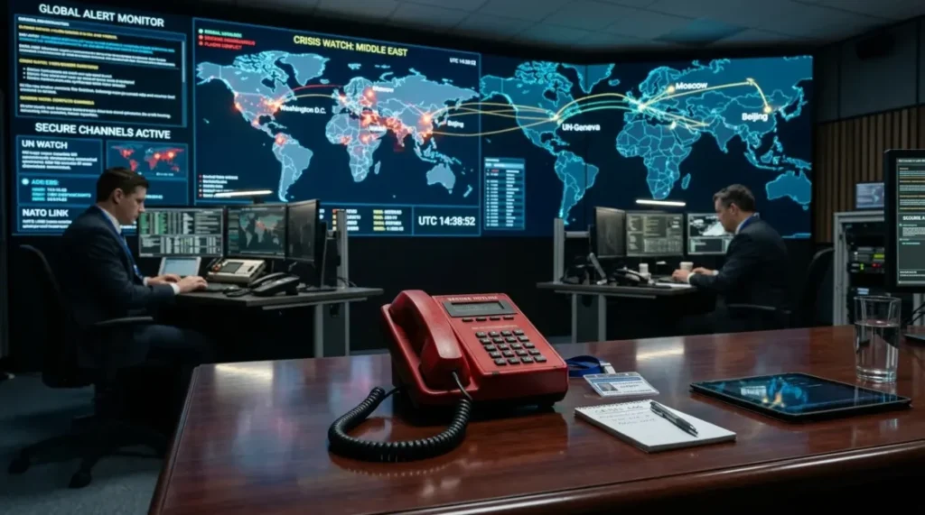 Linha emergencial de comunicação diplomática sobre EUA China inteligência artificial